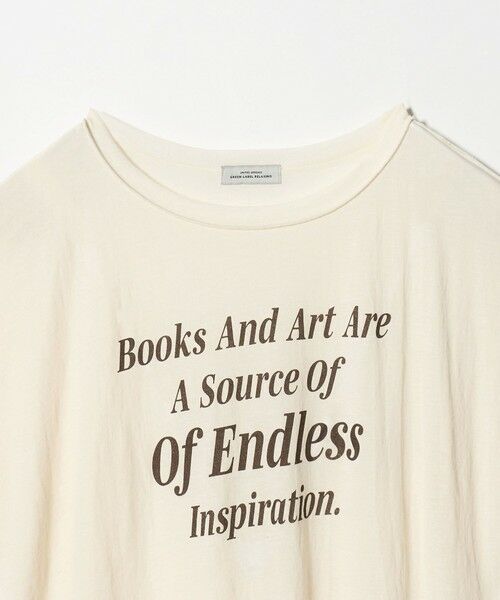 green label relaxing / グリーンレーベル リラクシング カットソー | シアー ロゴ ショートスリーブ Tシャツ | 詳細24