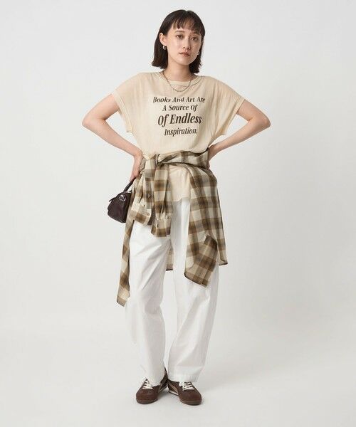 green label relaxing / グリーンレーベル リラクシング カットソー | シアー ロゴ ショートスリーブ Tシャツ | 詳細21