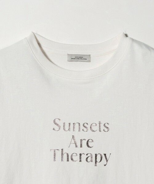 green label relaxing / グリーンレーベル リラクシング カットソー | ＜at ease＞ロゴ オーバー ショートスリーブ Ｔシャツ | 詳細7
