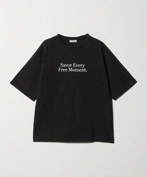 green label relaxing / グリーンレーベル リラクシング カットソー | ＜at ease＞ロゴ オーバー ショートスリーブ Ｔシャツ | 詳細20