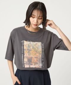 green label relaxing / グリーンレーベル リラクシング カットソー | ＜at ease＞フロント フォト ショートスリーブ Ｔシャツ