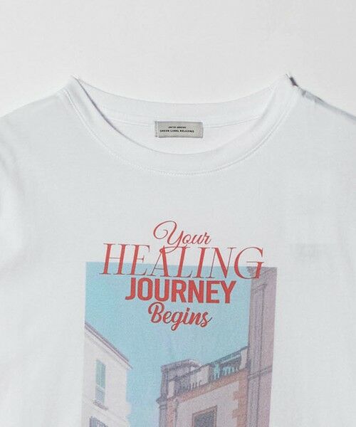 green label relaxing / グリーンレーベル リラクシング カットソー | ＜at ease＞フロント フォト ショートスリーブ Ｔシャツ | 詳細8