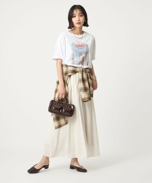 green label relaxing / グリーンレーベル リラクシング カットソー | ＜at ease＞フロント フォト ショートスリーブ Ｔシャツ | 詳細3