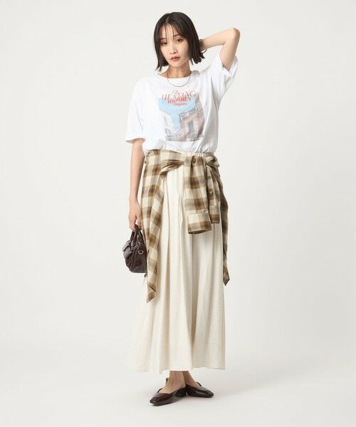 green label relaxing / グリーンレーベル リラクシング カットソー | ＜at ease＞フロント フォト ショートスリーブ Ｔシャツ | 詳細4
