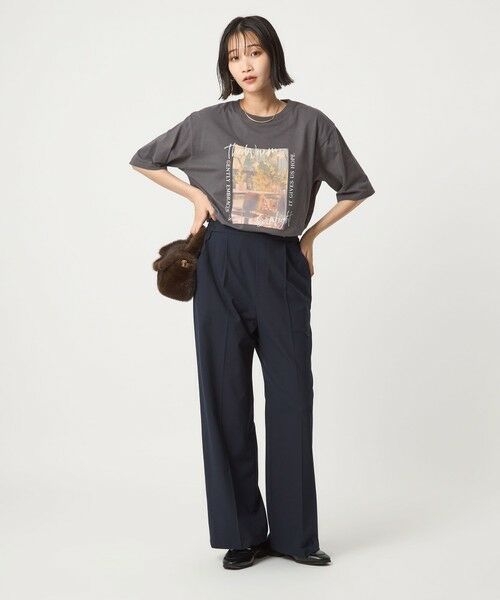 green label relaxing / グリーンレーベル リラクシング カットソー | ＜at ease＞フロント フォト ショートスリーブ Ｔシャツ | 詳細12