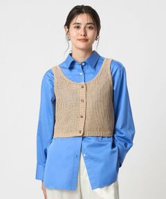 green label relaxing / グリーンレーベル リラクシング ベスト | メッシュ ニット ビスチェ -ウォッシャブル-
