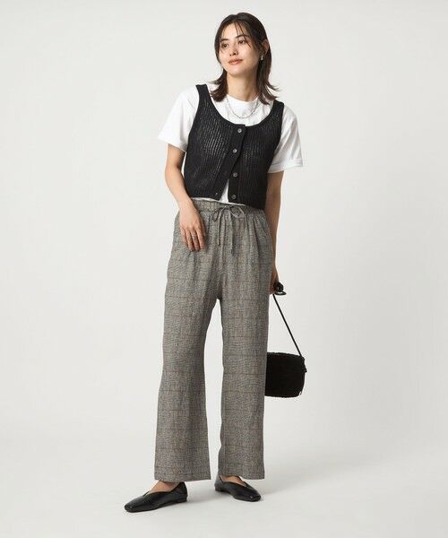 green label relaxing / グリーンレーベル リラクシング ベスト | メッシュ ニット ビスチェ -ウォッシャブル- | 詳細3