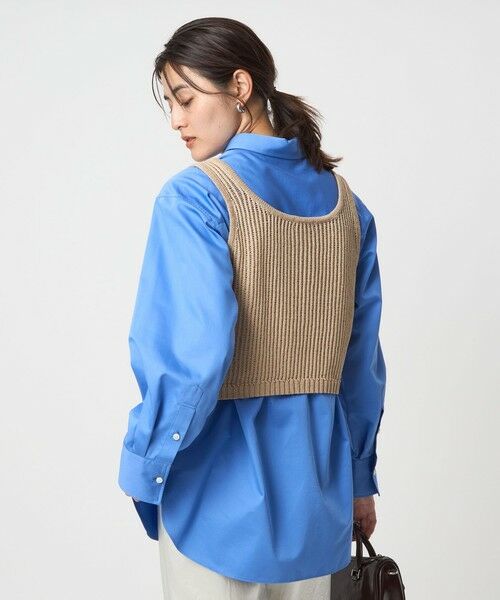 green label relaxing / グリーンレーベル リラクシング ベスト | メッシュ ニット ビスチェ -ウォッシャブル- | 詳細9