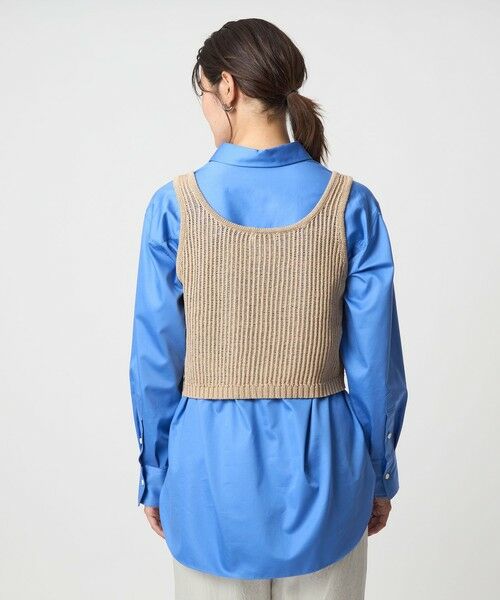 green label relaxing / グリーンレーベル リラクシング ベスト | メッシュ ニット ビスチェ -ウォッシャブル- | 詳細15