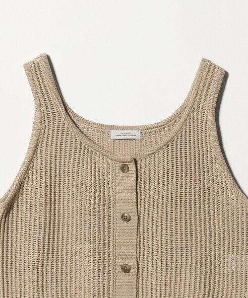 green label relaxing / グリーンレーベル リラクシング ベスト | メッシュ ニット ビスチェ -ウォッシャブル- | 詳細18