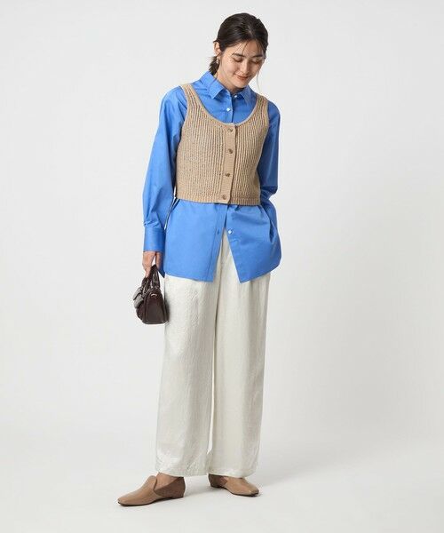 green label relaxing / グリーンレーベル リラクシング ベスト | メッシュ ニット ビスチェ -ウォッシャブル- | 詳細10