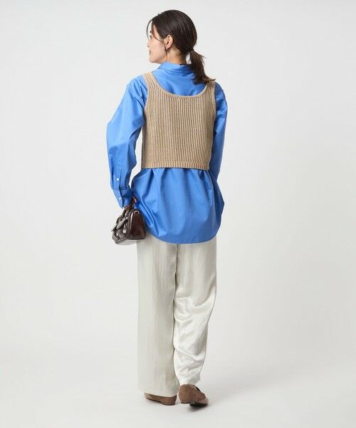 green label relaxing / グリーンレーベル リラクシング ベスト | メッシュ ニット ビスチェ -ウォッシャブル- | 詳細11