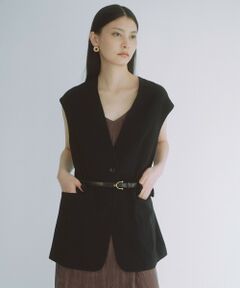 green label relaxing / グリーンレーベル リラクシング ベスト | ＜SEASONAL COLLECTION＞ノーラペル ジレ