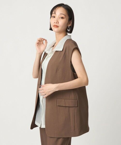 green label relaxing / グリーンレーベル リラクシング ベスト | ＜SEASONAL COLLECTION＞ノーラペル ジレ | 詳細12