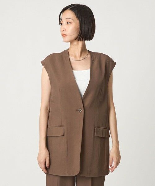 green label relaxing / グリーンレーベル リラクシング ベスト | ＜SEASONAL COLLECTION＞ノーラペル ジレ | 詳細16