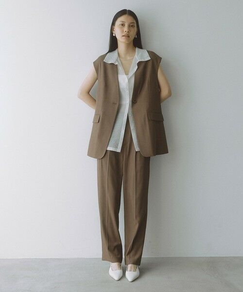 green label relaxing / グリーンレーベル リラクシング ベスト | ＜SEASONAL COLLECTION＞ノーラペル ジレ | 詳細10