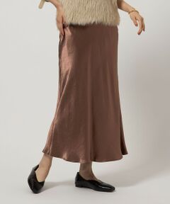 green label relaxing / グリーンレーベル リラクシング ロング・マキシ丈スカート | サテン ナロー スカート