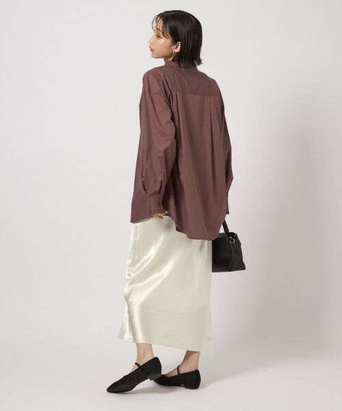 green label relaxing / グリーンレーベル リラクシング ロング・マキシ丈スカート | サテン ナロー スカート | 詳細3