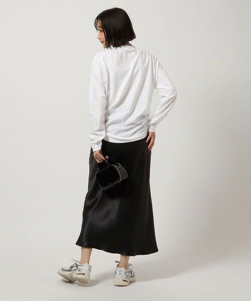 green label relaxing / グリーンレーベル リラクシング ロング・マキシ丈スカート | サテン ナロー スカート | 詳細6