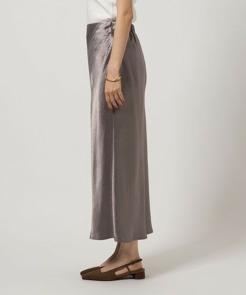 green label relaxing / グリーンレーベル リラクシング ロング・マキシ丈スカート | サテン ナロー スカート | 詳細20