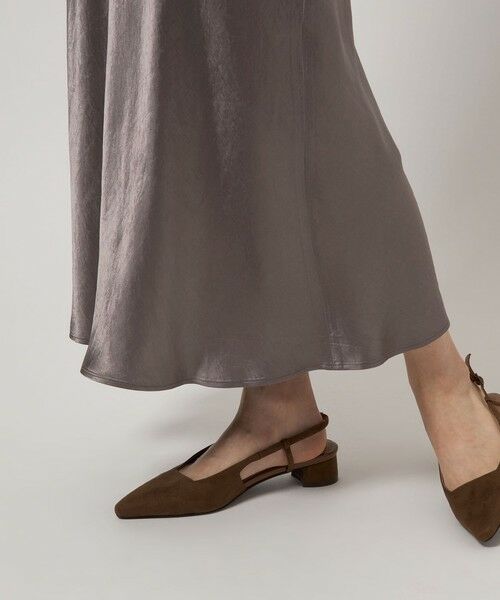 green label relaxing / グリーンレーベル リラクシング ロング・マキシ丈スカート | サテン ナロー スカート | 詳細24