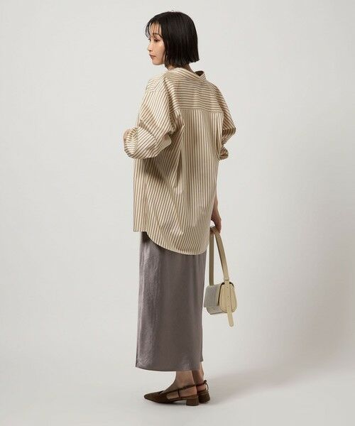 green label relaxing / グリーンレーベル リラクシング ロング・マキシ丈スカート | サテン ナロー スカート | 詳細17