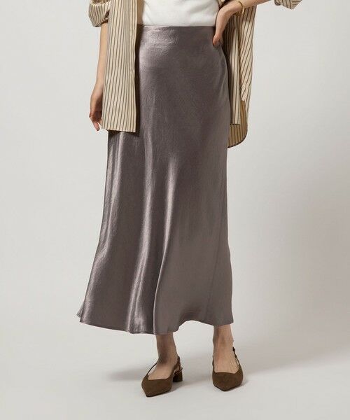 green label relaxing/グリーンレーベル リラクシング サテン ナロー スカート MOCA M(38) green label relaxing/グリーンレーベル リラクシング サテン ナロー スカート MOCA M(38)