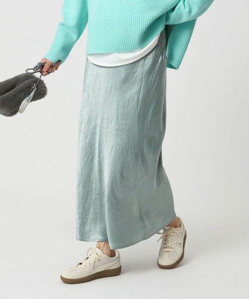 green label relaxing / グリーンレーベル リラクシング ロング・マキシ丈スカート | サテン ナロー スカート | 詳細26