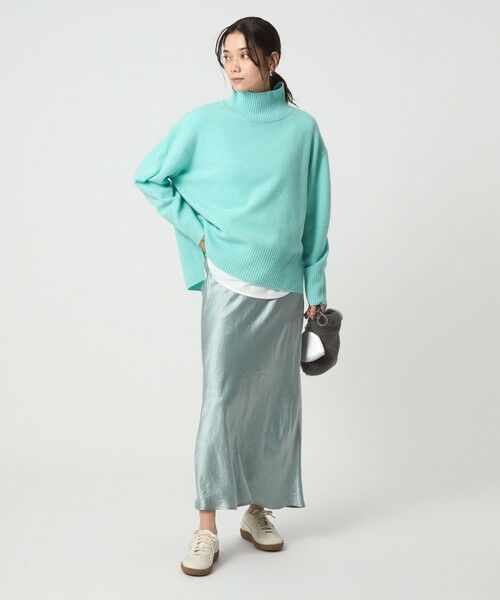 green label relaxing / グリーンレーベル リラクシング ロング・マキシ丈スカート | サテン ナロー スカート | 詳細28