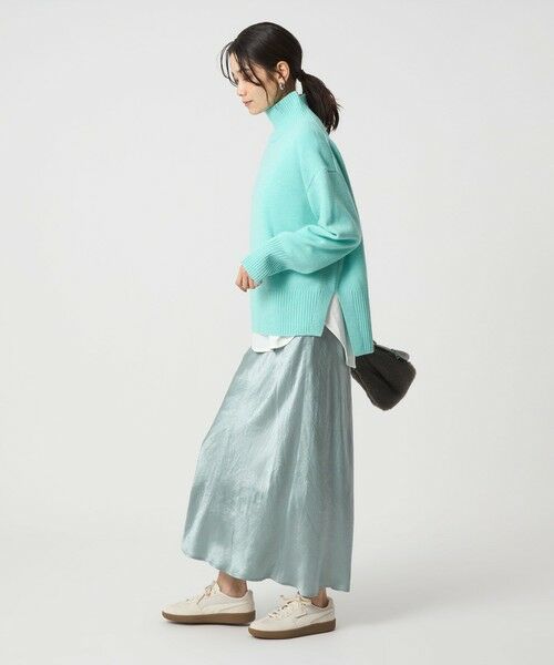 green label relaxing / グリーンレーベル リラクシング ロング・マキシ丈スカート | サテン ナロー スカート | 詳細29