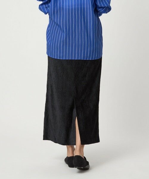 green label relaxing / グリーンレーベル リラクシング ロング・マキシ丈スカート | ［size SHORTあり］クレープベロア タイト スカート | 詳細2