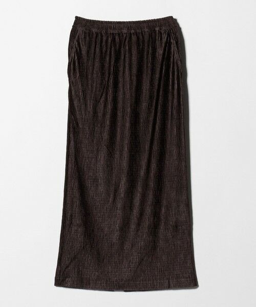 green label relaxing / グリーンレーベル リラクシング ロング・マキシ丈スカート | ［size SHORTあり］クレープベロア タイト スカート | 詳細14