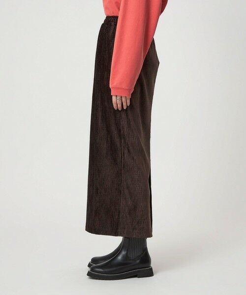 green label relaxing / グリーンレーベル リラクシング ロング・マキシ丈スカート | ［size SHORTあり］クレープベロア タイト スカート | 詳細12