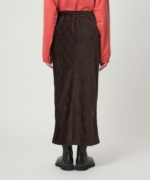 green label relaxing / グリーンレーベル リラクシング ロング・マキシ丈スカート | ［size SHORTあり］クレープベロア タイト スカート | 詳細13
