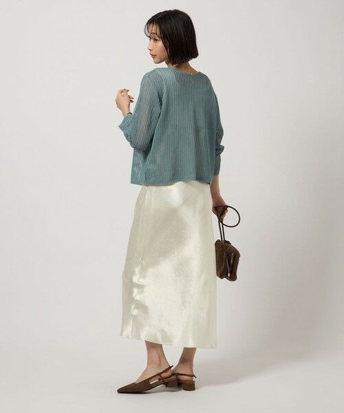 green label relaxing / グリーンレーベル リラクシング ロング・マキシ丈ワンピース | サテン キャミソール ワンピース | 詳細4