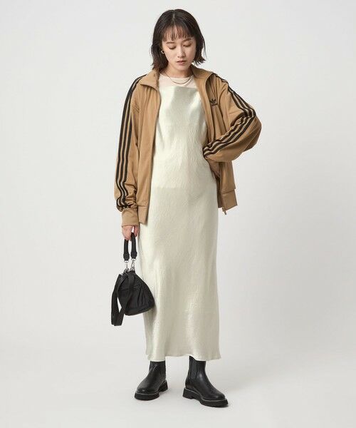 green label relaxing / グリーンレーベル リラクシング ロング・マキシ丈ワンピース | サテン キャミソール ワンピース | 詳細1