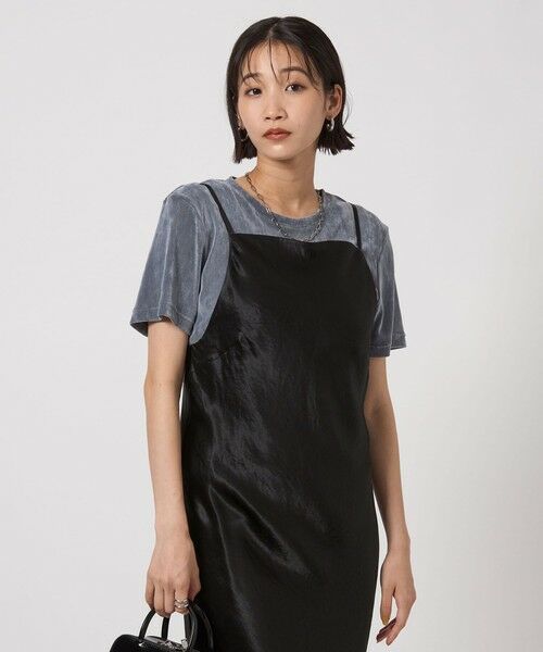 green label relaxing / グリーンレーベル リラクシング ロング・マキシ丈ワンピース | サテン キャミソール ワンピース | 詳細8