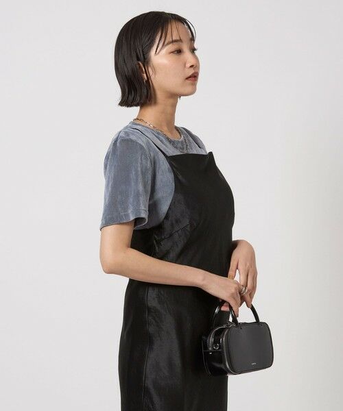 green label relaxing / グリーンレーベル リラクシング ロング・マキシ丈ワンピース | サテン キャミソール ワンピース | 詳細9