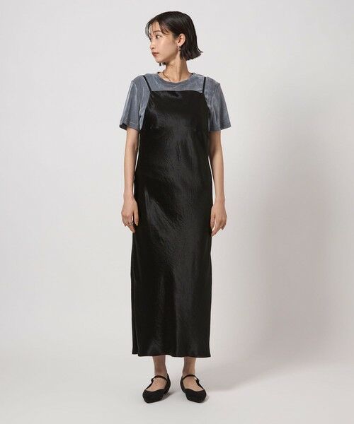 green label relaxing / グリーンレーベル リラクシング ロング・マキシ丈ワンピース | サテン キャミソール ワンピース | 詳細16