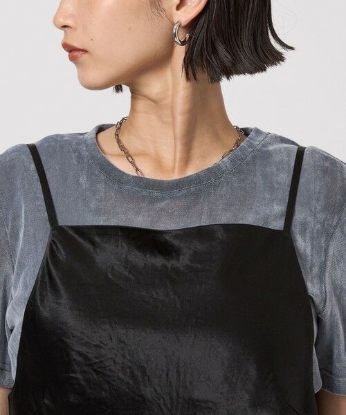 green label relaxing / グリーンレーベル リラクシング ロング・マキシ丈ワンピース | サテン キャミソール ワンピース | 詳細19