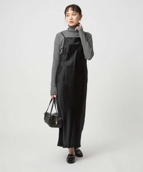 green label relaxing / グリーンレーベル リラクシング ロング・マキシ丈ワンピース | サテン キャミソール ワンピース | 詳細12