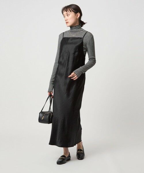 green label relaxing / グリーンレーベル リラクシング ロング・マキシ丈ワンピース | サテン キャミソール ワンピース | 詳細13