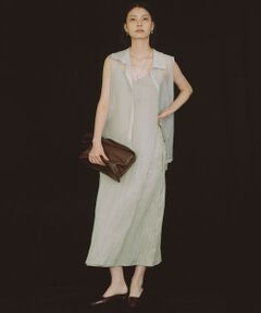 green label relaxing / グリーンレーベル リラクシング ロング・マキシ丈ワンピース | ＜SEASONAL COLLECTION＞ツイル キャミソール ワンピース