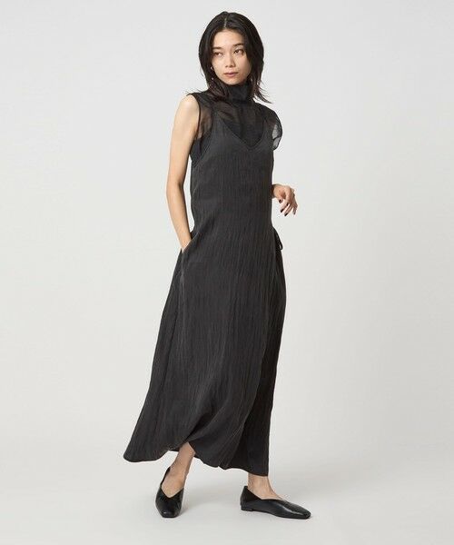 green label relaxing / グリーンレーベル リラクシング ロング・マキシ丈ワンピース | ＜SEASONAL COLLECTION＞ツイル キャミソール ワンピース | 詳細1