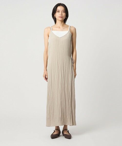 green label relaxing / グリーンレーベル リラクシング ロング・マキシ丈ワンピース | ＜SEASONAL COLLECTION＞ツイル キャミソール ワンピース | 詳細13