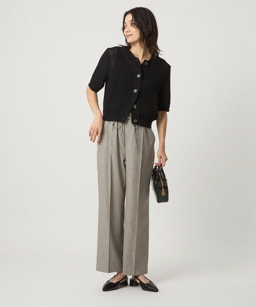 green label relaxing / グリーンレーベル リラクシング カーディガン・ボレロ | メッシュ ニット ショートスリーブ カーディガン | 詳細2