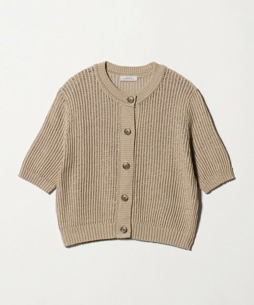 green label relaxing / グリーンレーベル リラクシング カーディガン・ボレロ | メッシュ ニット ショートスリーブ カーディガン | 詳細11