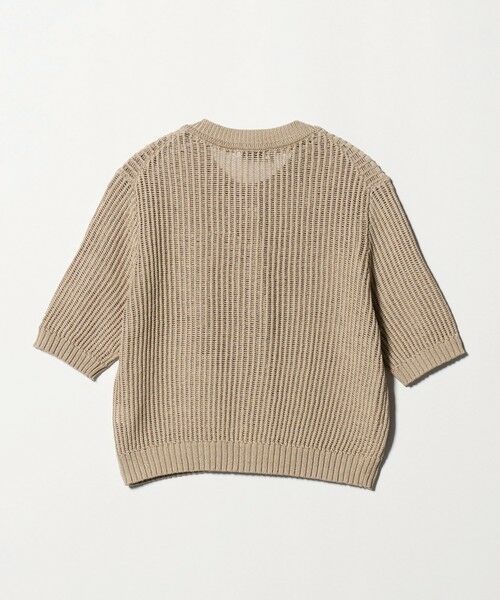 green label relaxing / グリーンレーベル リラクシング カーディガン・ボレロ | メッシュ ニット ショートスリーブ カーディガン | 詳細12