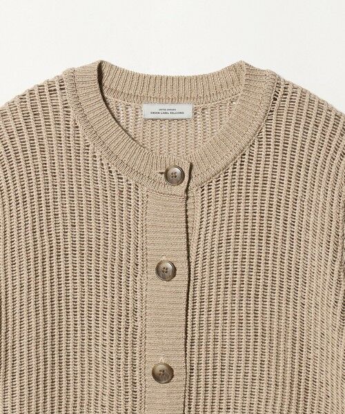 green label relaxing / グリーンレーベル リラクシング カーディガン・ボレロ | メッシュ ニット ショートスリーブ カーディガン | 詳細13
