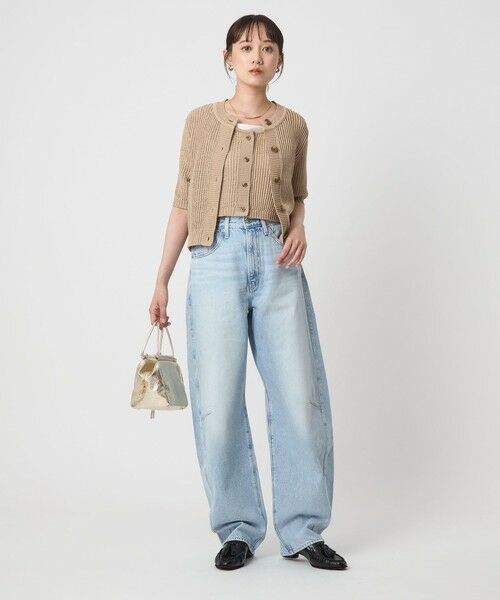 green label relaxing / グリーンレーベル リラクシング カーディガン・ボレロ | メッシュ ニット ショートスリーブ カーディガン | 詳細9